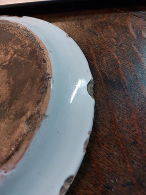 Lot 120 - An English commemorative Delft plate.