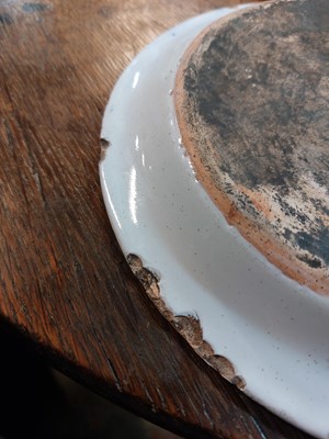 Lot 120 - An English commemorative Delft plate.