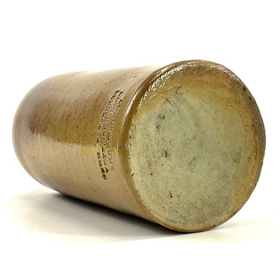 Lot 95 - A 19th century brown saltglazed stoneware bottle.