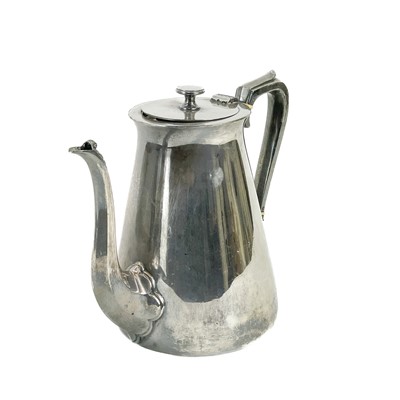 Lot 459 - A silver plated ship's coffee pot.