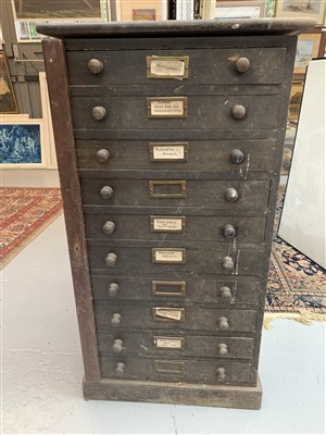 Lot 416 - A Wellington chest.