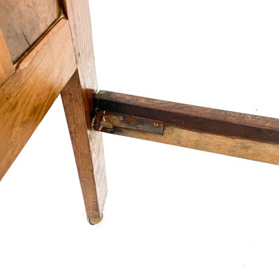 Lot 1818 - A Robert Mouseman Thompson of Kilburn oak panelled single bed frame.