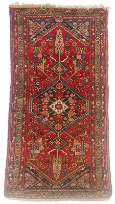 Lot 185 - A Hamadan rug, early 20th century.