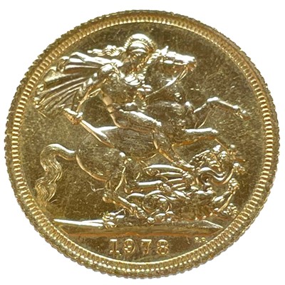 Lot 17 - A 1978 full sovereign coin.