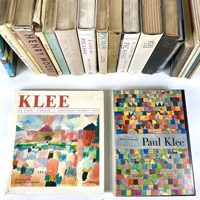 Lot 331 - Twenty-three works about Paul Klee, Picasso, Henry Moore and other artists.