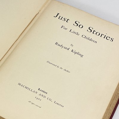 Lot 82 - RUDYARD KIPLING. 'Just So Stories,'