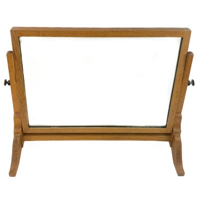 Lot 1887 - An Air Ministry oak swing toilet mirror.