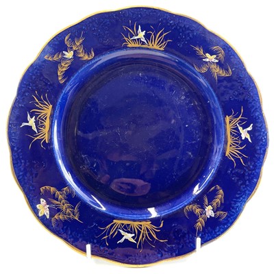 Lot 138 - Three Masons patent Ironstone mazarine blue plates.