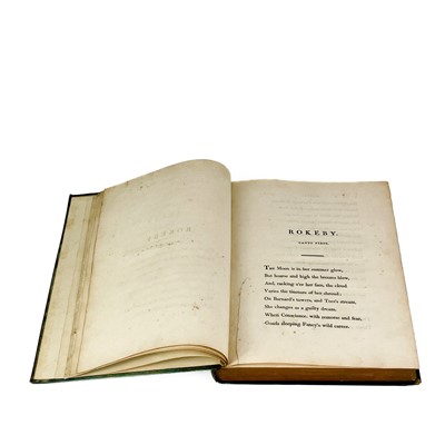 Lot 84 - WALTER SCOTT. 'Rokeby; A Poem,' first edition.