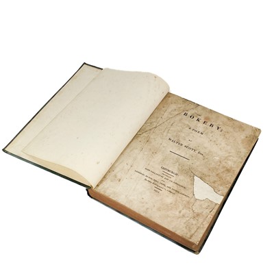 Lot 84 - WALTER SCOTT. 'Rokeby; A Poem,' first edition.