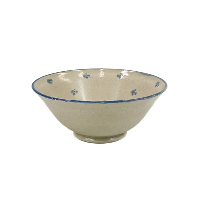 Lot 817 - Three pottery bowls and a dish by Hazel Dean.