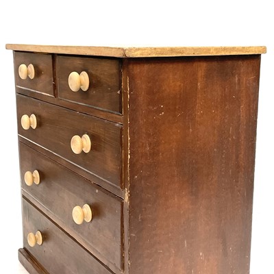 Lot 61 - A late Victorian pine chest.