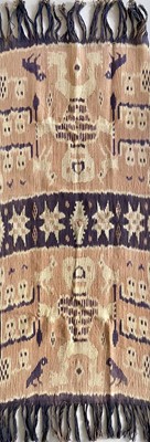 Lot 244 - An Ikat textile panel. mid 20th century.