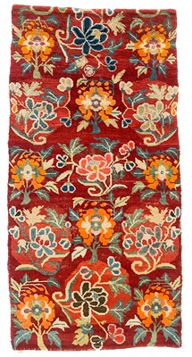 Lot 158 - A Tibetan rug, circa 1900-1920