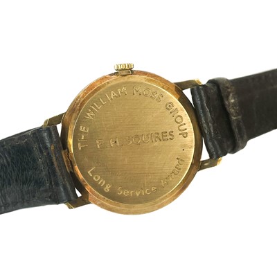 Lot 75 - A Mappin & Webb 9ct gold cased quartz gentleman's dress wristwatch.