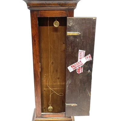 Lot 2 - Bullock, Ellesmere, A George III eight day oak longcase clock.