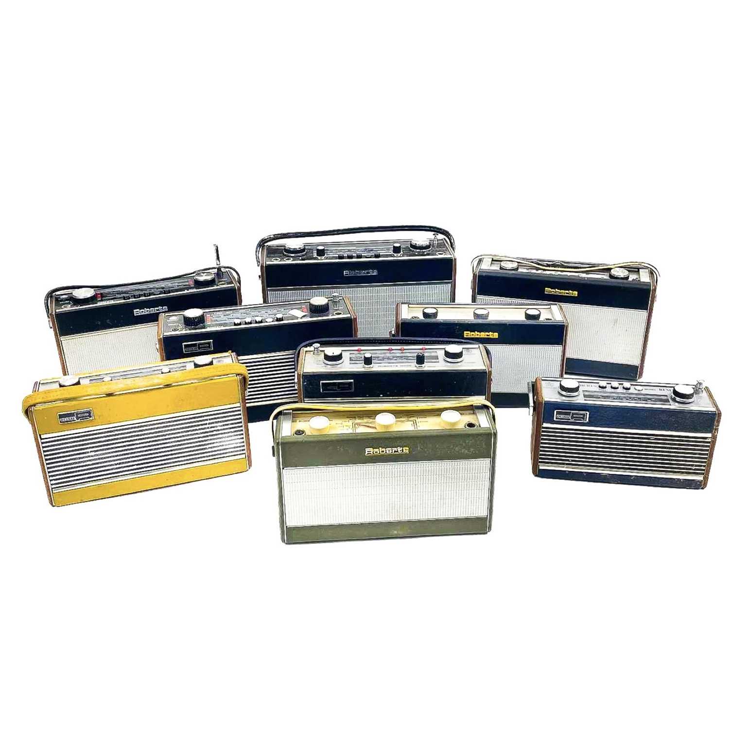 Lot 251 - A collection of vintage 'Roberts' radios.