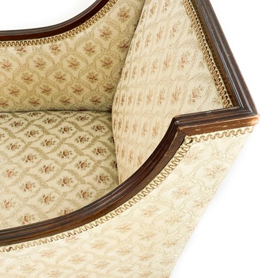 Lot 1840 - A matched pair of Regency upholstered armchairs.