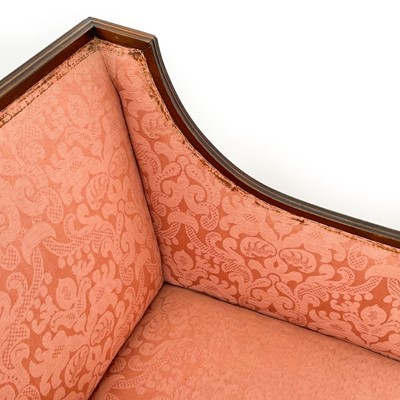 Lot 1840 - A matched pair of Regency upholstered armchairs.