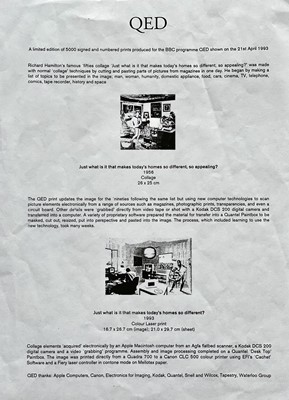 Lot 644 - Richard HAMILTON (1922-2011)