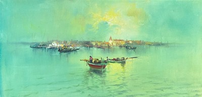 Lot 139 - A mid-century Venetian Festival view