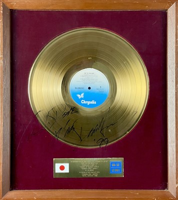 Lot 213 - SIGNED - Blondie EMI gold disc.