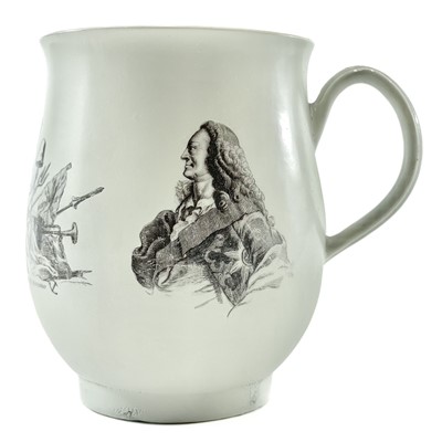 Lot 115 - A Worcester porcelain George II coronation mug.