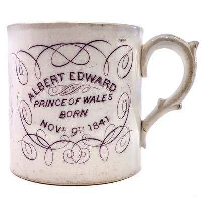 Lot 110 - An Albert Edward and Princess Alexandra of Denmark commemorative marriage mug.