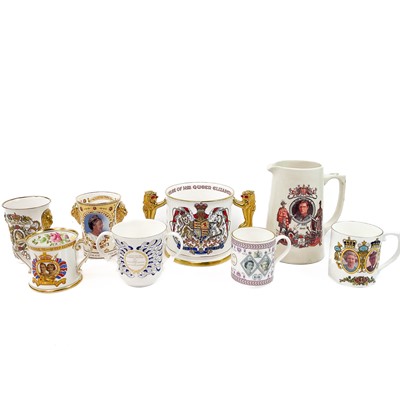 Lot 870 - Commemorative china.