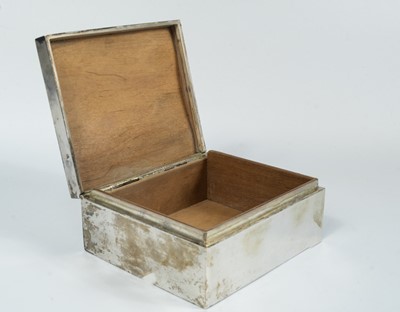 Lot 5 - A Chinese silver cigarette box.