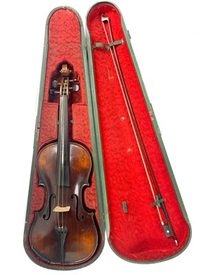 Lot 89 - After Antonius Stradivarius, A German violin, made by F. A. GLASS, circa 1900.