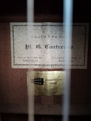 Lot 90 - M G Contreras classical acoustic guitar.