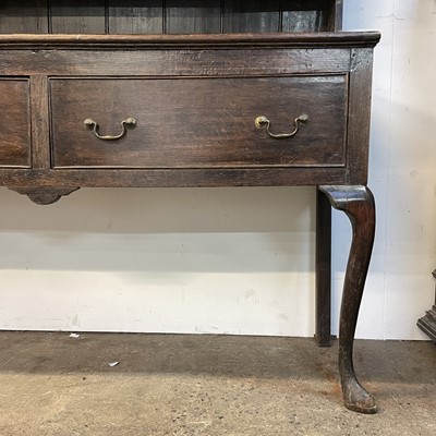 Lot 5 - A late Victorian oak dresser.