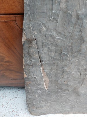 Lot 74 - A Papua New Guinea carved and painted Pygmy door.