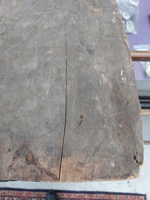 Lot 74 - A Papua New Guinea carved and painted Pygmy door.