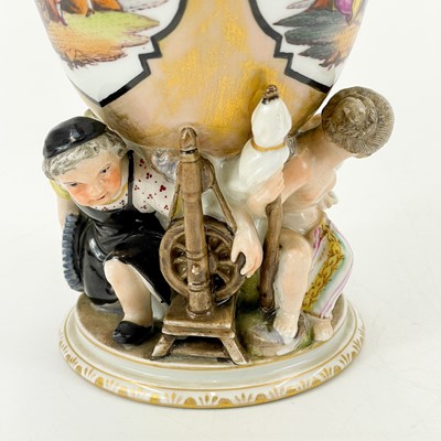 Lot 836 - A 19th century KPM porcelain goblet.