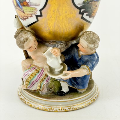 Lot 836 - A 19th century KPM porcelain goblet.