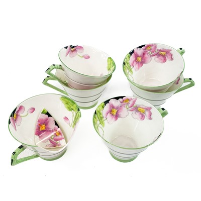 Lot 828 - A Paragon Art Deco 'Iceland Poppy' pattern tea...