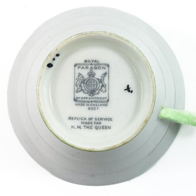 Lot 828 - A Paragon Art Deco 'Iceland Poppy' pattern tea...