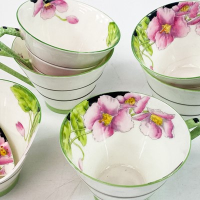 Lot 828 - A Paragon Art Deco 'Iceland Poppy' pattern tea...
