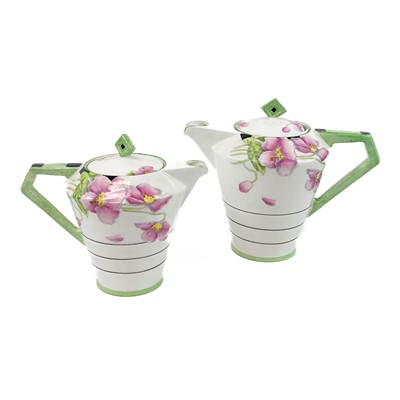 Lot 828 - A Paragon Art Deco 'Iceland Poppy' pattern tea...