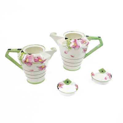 Lot 828 - A Paragon Art Deco 'Iceland Poppy' pattern tea...