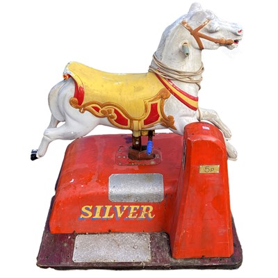 Lot 608 - Penny slot ride on horse.