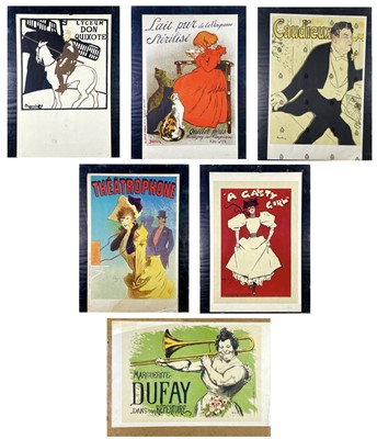 Lot 280 - A set of six reproduction limited edition French posters.