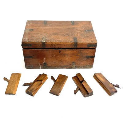 Lot 105 - A collection of approximately 60 Victorian beech moulding planes.