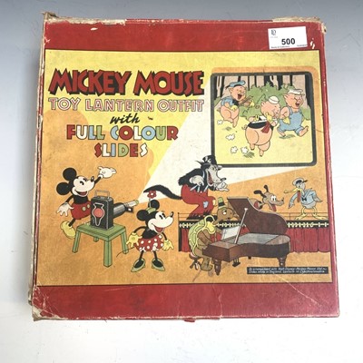 Lot 500 - Mickey Mouse toy lantern outfit, with quantity...