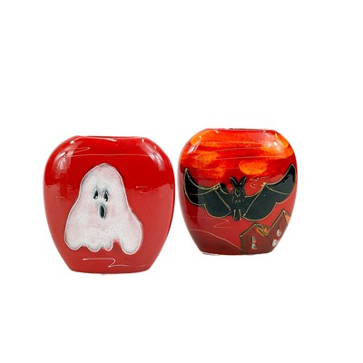 Lot 816 - An Anita Harris art pottery vase decorated with a  witch and an orange moon.