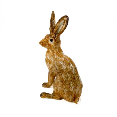 Lot 831 - A Winstanley Pottery model of a brown hare.