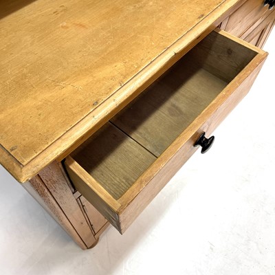 Lot 130 - A Victorian pine kitchen dresser.