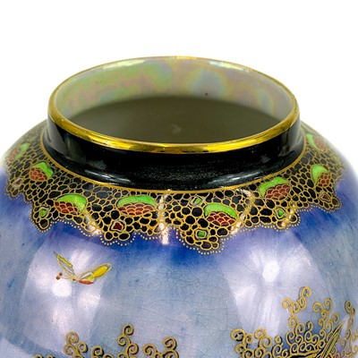 Lot 824 - A Carlton Ware Bird of Paradise and Tree pattern vase.